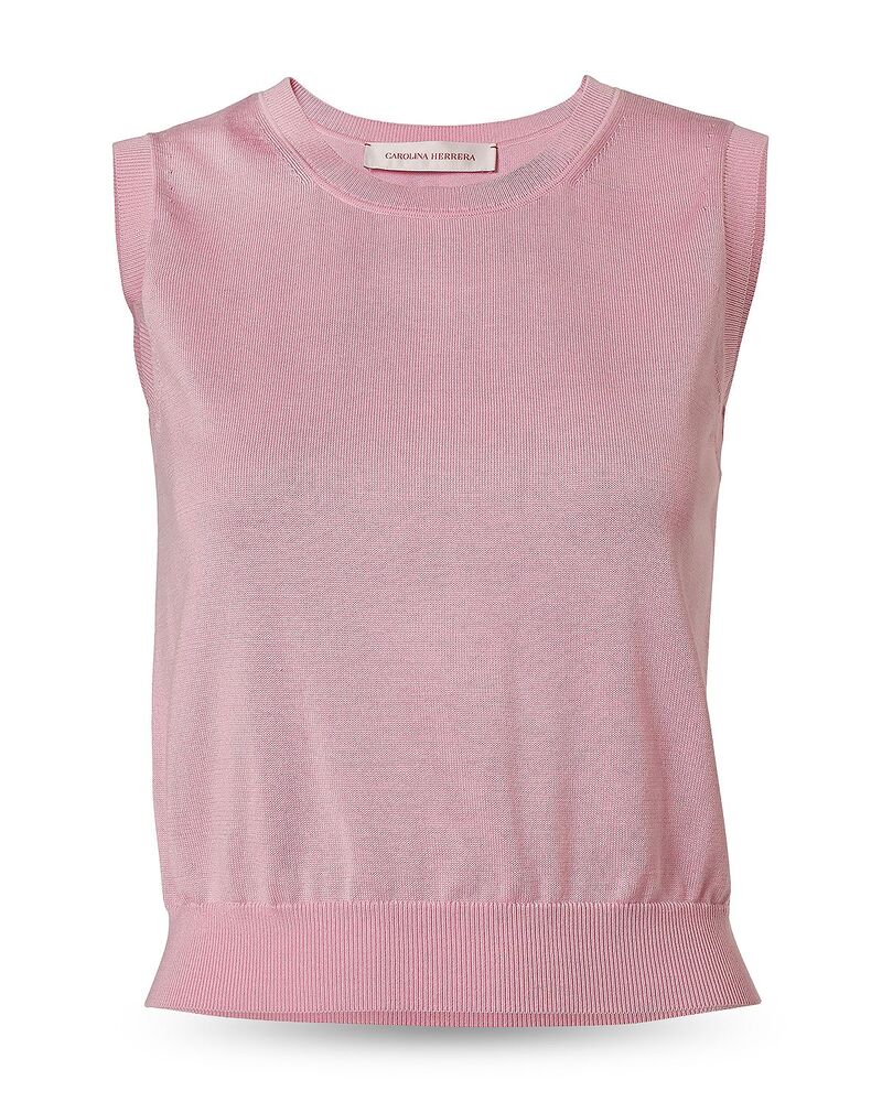 キャロライナヘレラ レディース トップス 貯蔵タンクとっ始め 労働者の一団のど首 Carolina Herrera Crewneck Tank Top Rosewater