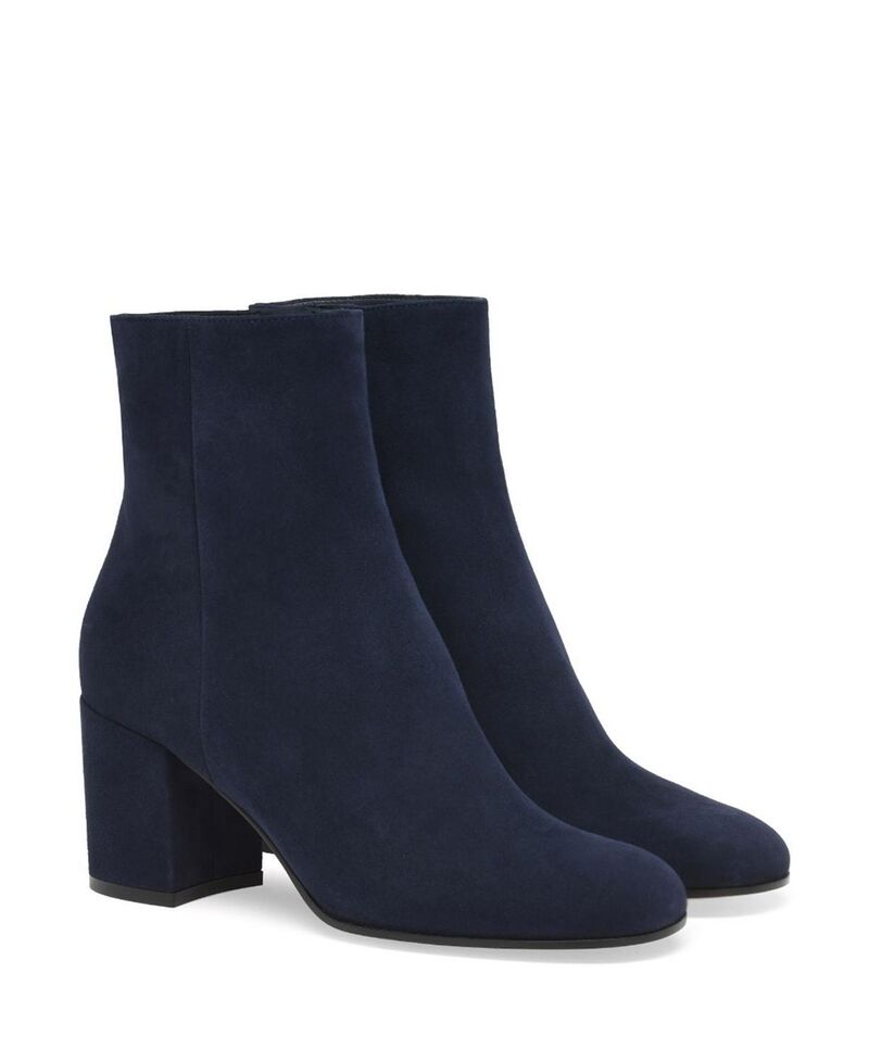 ジャンヴィト ロッシ レディース シューズ ブーツ・レインブーツ Gianvito Rossi Women\u0027s Joelle Booties Blue Suede Leather 青色