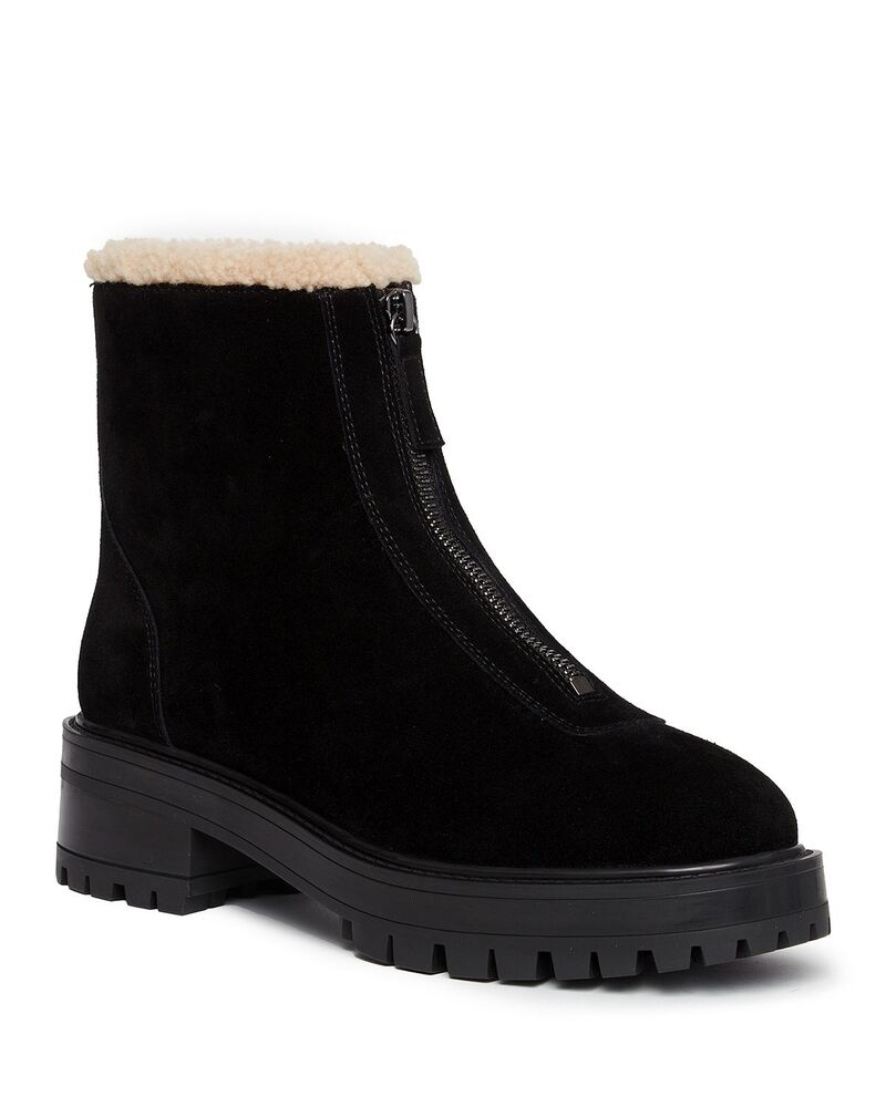 ページ レディース シューズ ブーツ・レインブーツ アンクル PAIGE Women\u0027s Brady Shearling Lined Ankle Boots Black 黒いこと