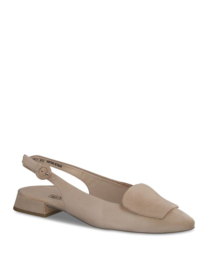 極点・緑であること レディース シューズ パンプス Paul Green Women\u0027s Viola Slingback Flats Dakar Suede