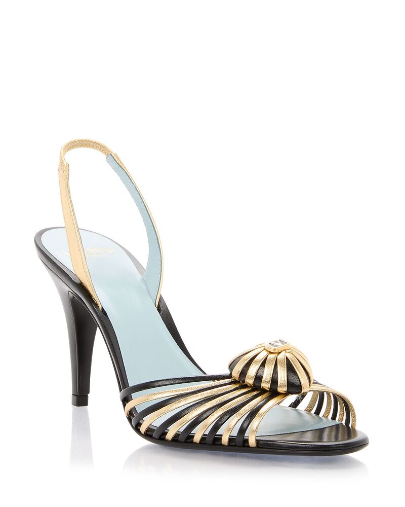 ヴァレンティノ レディース シューズ サンダル Valentino Garavani Women\u0027s Embellished Sandals Antique Brass/Gold ゴールド