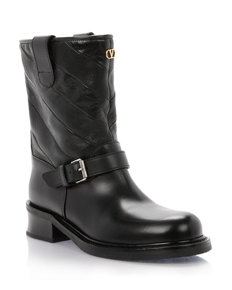 ヴァレンティノ レディース シューズ ブーツ・レインブーツ Valentino Garavani Women\u0027s Buckle Booties Black 黒いこと