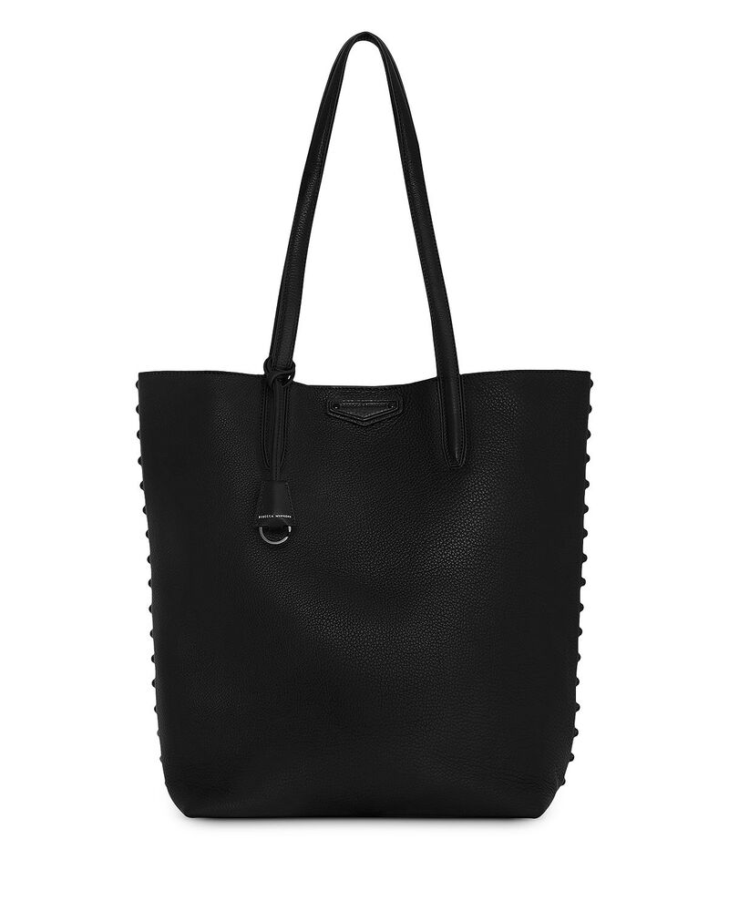 レベッカミンコフ レディース バッグ レザー Rebecca Minkoff Riley Large Leather Tote Bag Black ブラック｜ReVida 店