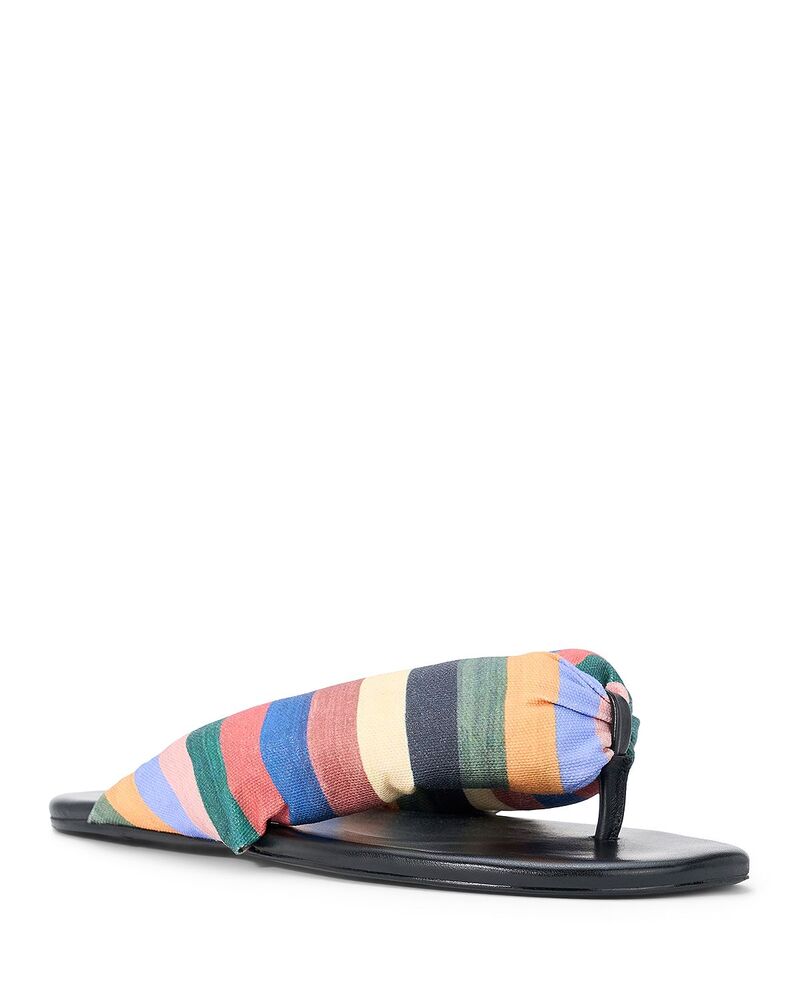 スタウド レディース シューズ サンダル STAUD Women\u0027s Juno Thong Sandals Artistripe 縞模様