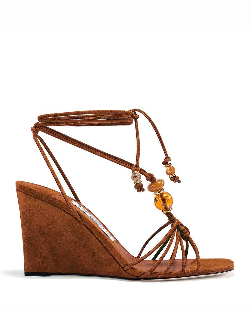 ジミーチュー レディース シューズ サンダル Jimmy Choo Women\u0027s Lova 85 Wedge Sandals Tan Mix タン