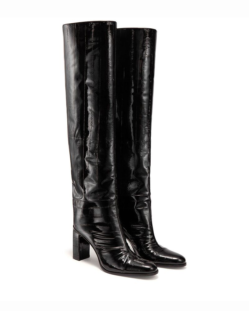 ジミーチュー レディース シューズ ブーツ・レインブーツ Jimmy Choo Women\u0027s Caly Over The Knee 85 Boots Black 黒いこと