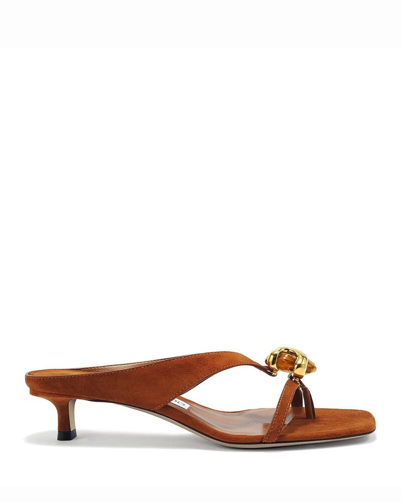 ジミーチュー レディース シューズ サンダル スエードクロス Jimmy Choo Women\u0027s Emeri Stone 35 Suede Sandals Tan/Amber 琥珀色