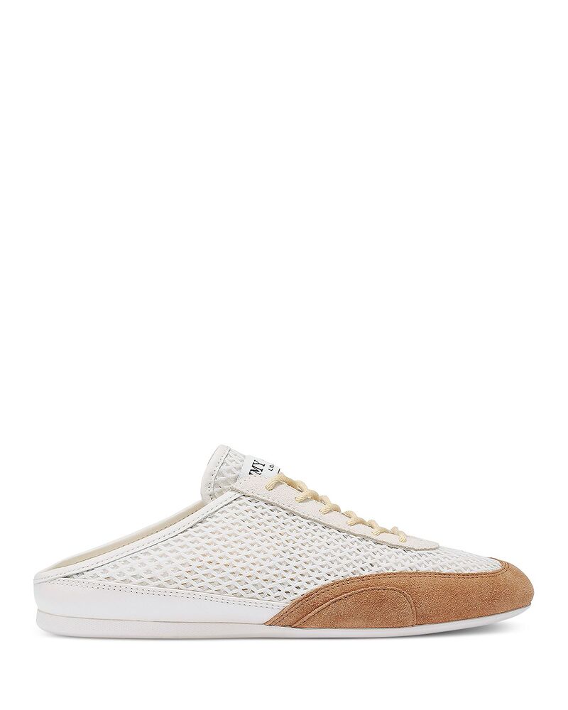 ジミーチュー レディース シューズ サンダル メッシュ レザー Jimmy Choo Women'sunny Leather & Mesh Trainer Mules V Latte/Toffee Mix|ReVida 店