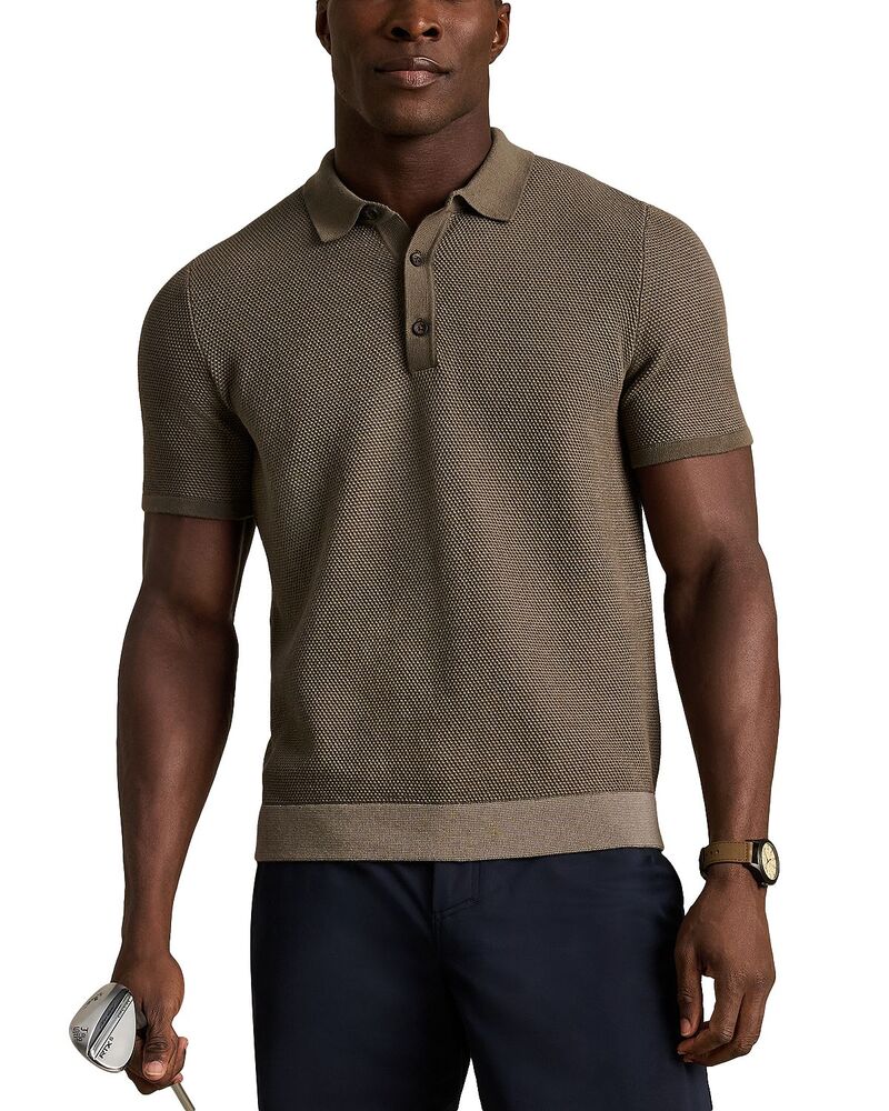 ローヌ メンズ トップス スポーツシャツ 編み物 Rhone Mercer Knit Polo Shirt Smokey Olive オリーブ