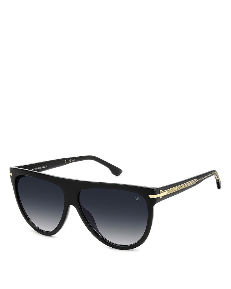 ヴィクトリア ベッカム レディース 付属物 サングラス・アイウェア Victoria Beckham Square Flatop Sunglasses 60粍 Black Crystal 黒いこと