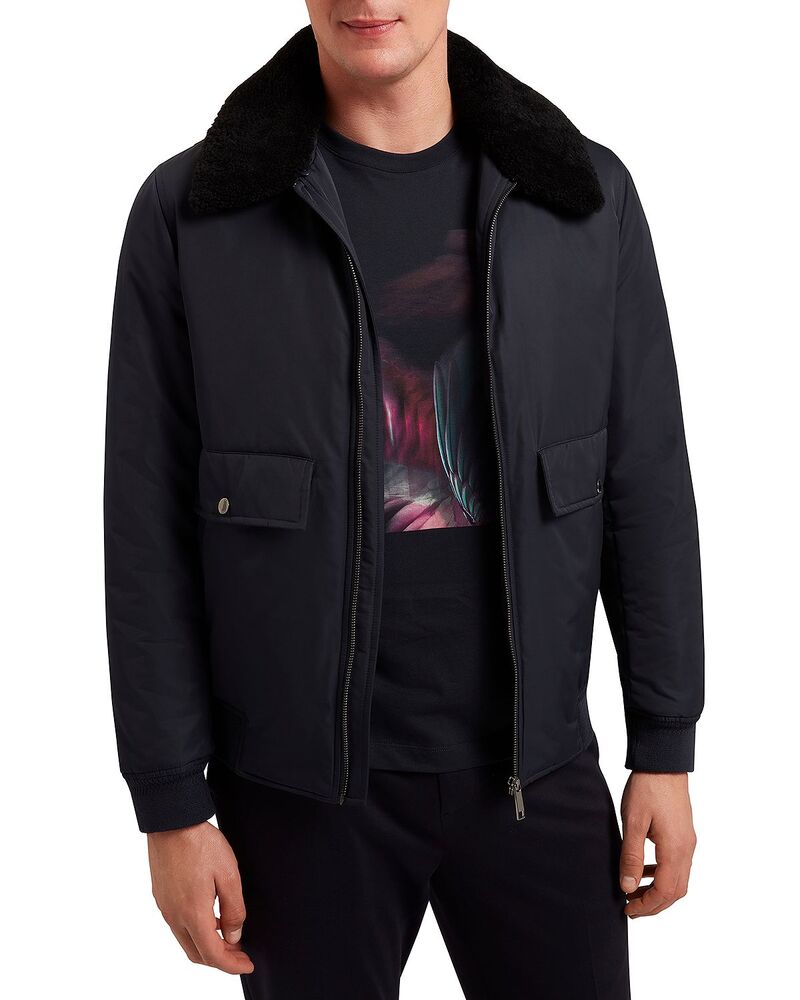 テッドベーカー メンズ アウター 上衣・上衣 Ted Baker Avitore Bomber Jacket Navy 米国海軍