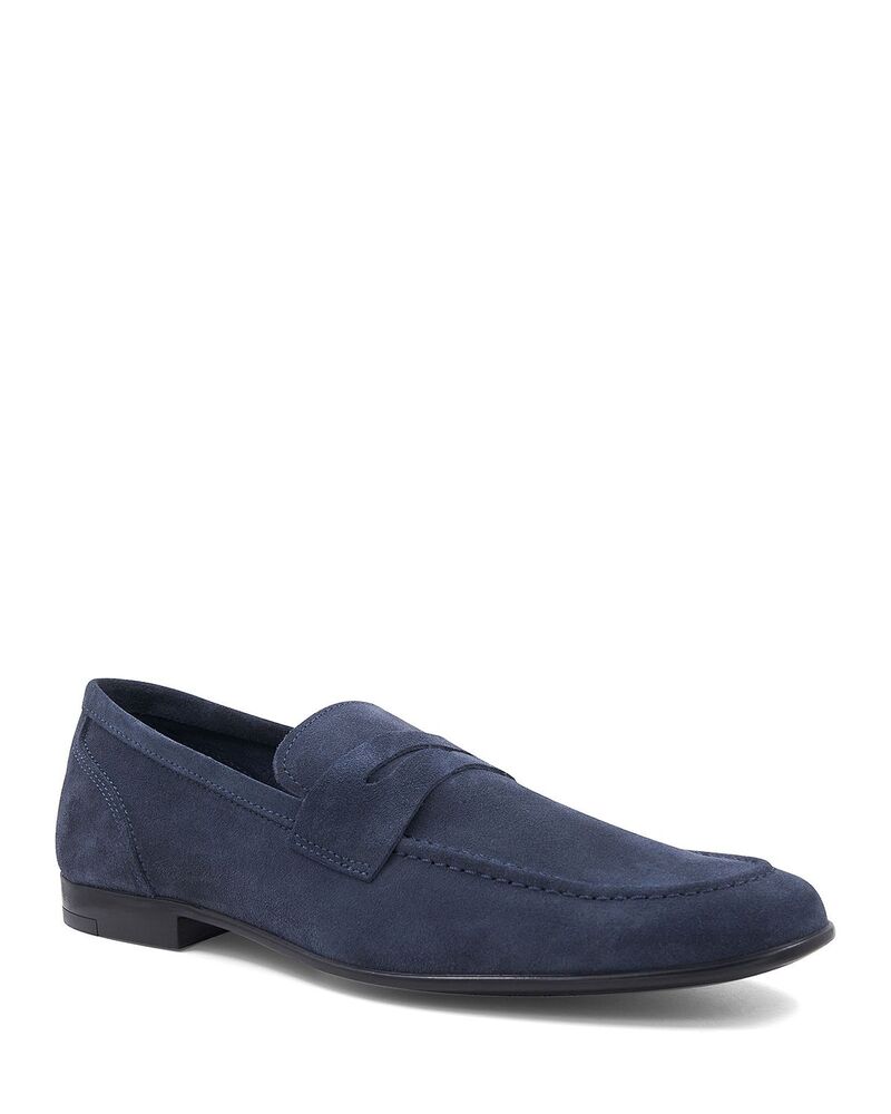 ブルーノマグリ メンズ シューズ スリッポン・ローファー スエードクロス Bruno Magli Men\u0027s Lastra Unlined Suede Loafers Navy Suede 米国海軍