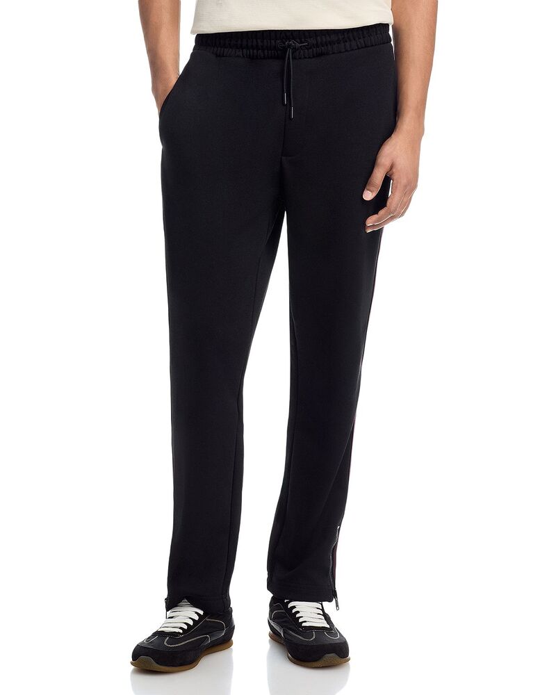 フューゴ メンズ ボトムス 心地よいズボン下 リラックスフィットラックパンツ HUGO Dolos Relaxed Fitrack Pants Black 黒いこと