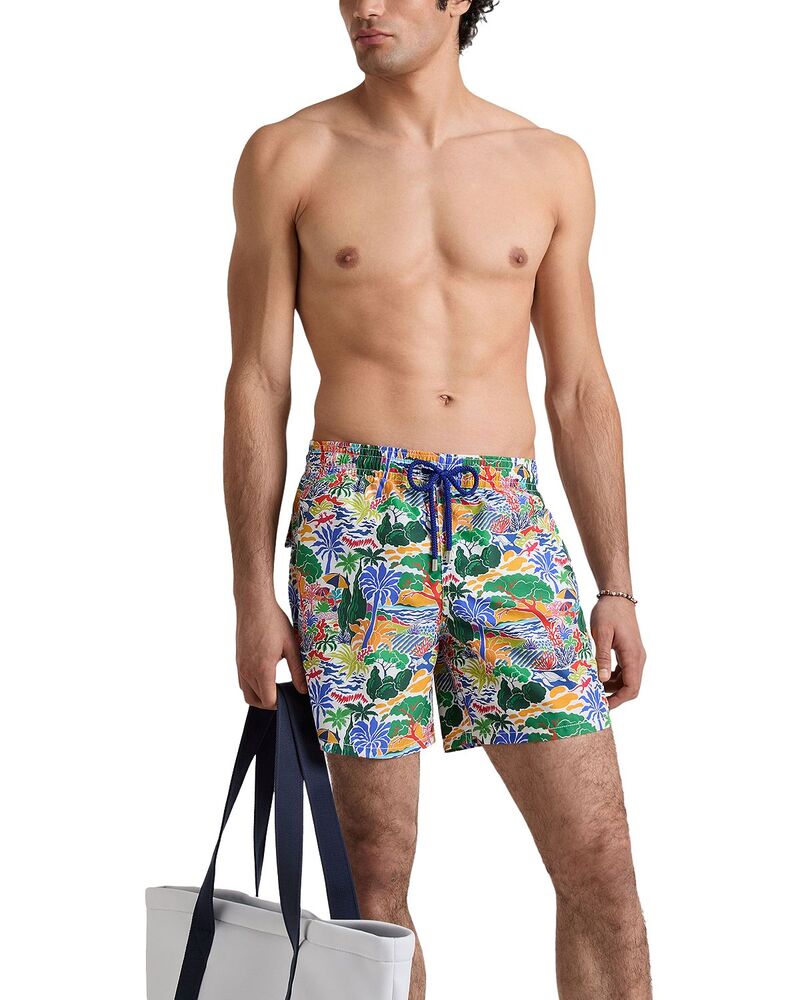 ヴィルブレクイン メンズ 海水着 二分の一ズボン下・さる股引き 遊撃手ズボン下 Vilebrequin Seaside Life 5.9 Swim Shorts White 白いこと