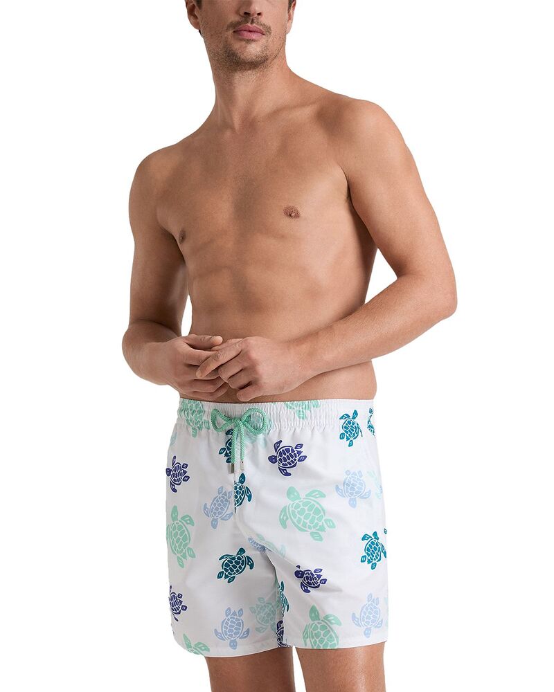 ヴィルブレクイン メンズ 海水着 二分の一ズボン下・さる股引き 遊撃手ズボン下 Vilebrequin Multicolor Tortoise 5.9 Swim Shorts White 白いこと