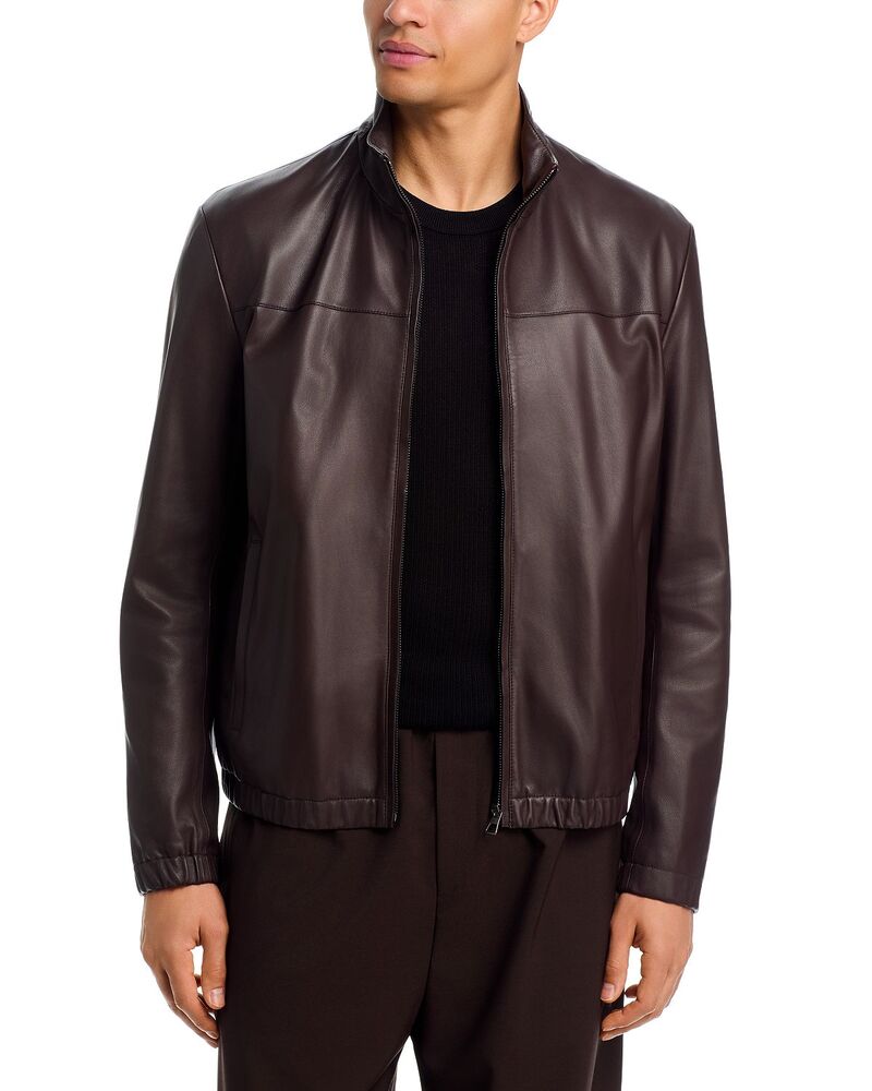 主任者 メンズ アウター 上衣・上衣 なめし革 BOSS x Beckhamolta Leather Jacket Medium Brown 赤銅色