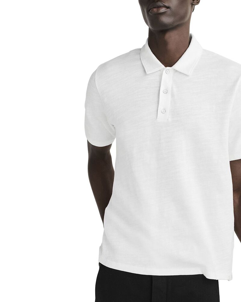 ラグアンドボーン メンズ トップス スポーツシャツ rag \u0026 bone Classic Flame Polo White 白いこと