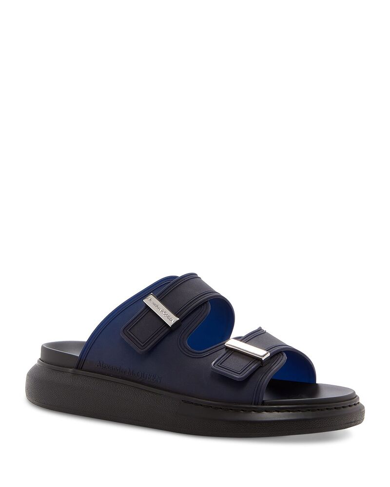 マックイーン メンズ シューズ サンダル McQueen Alexander Men\u0027slide Sandals Indigo インディゴ