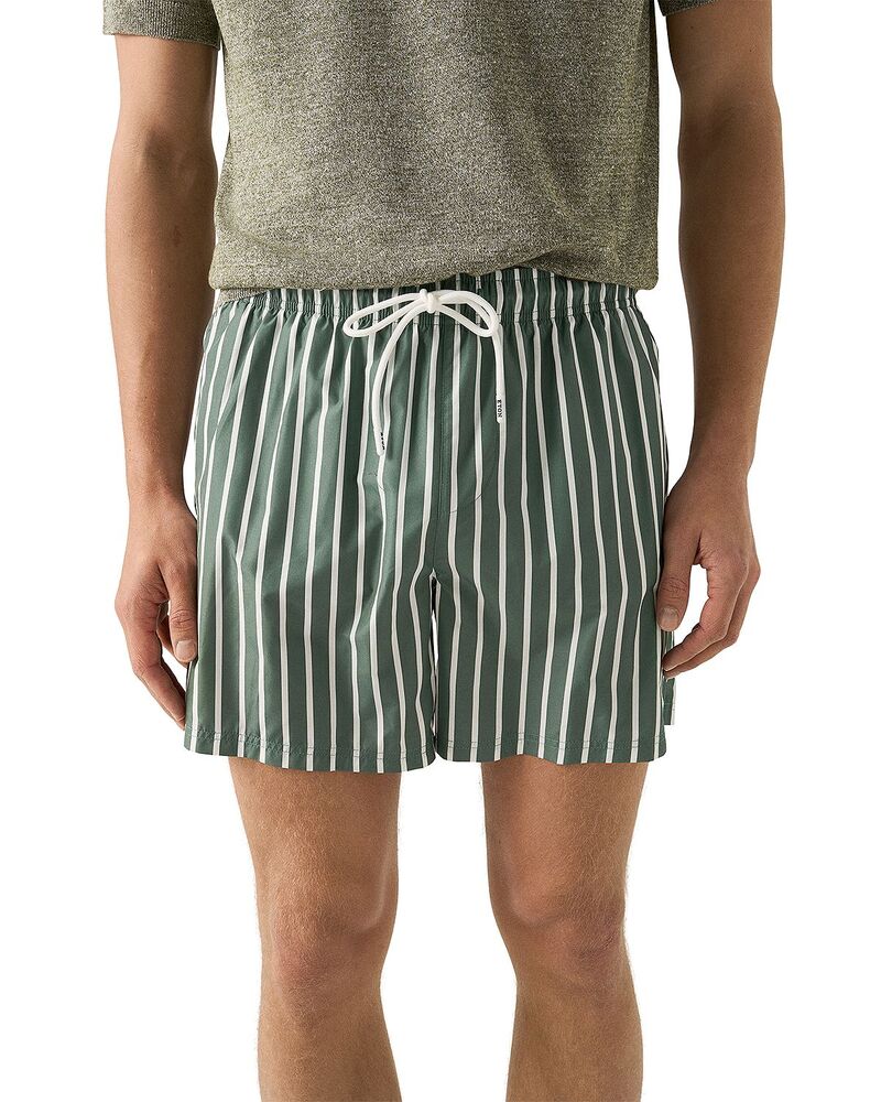 エトン メンズ 水泳着 二分の一ズボン下・さる股引き 遊撃手ズボン下 Eton Striped 5.4 Swim Shorts Green 緑であること