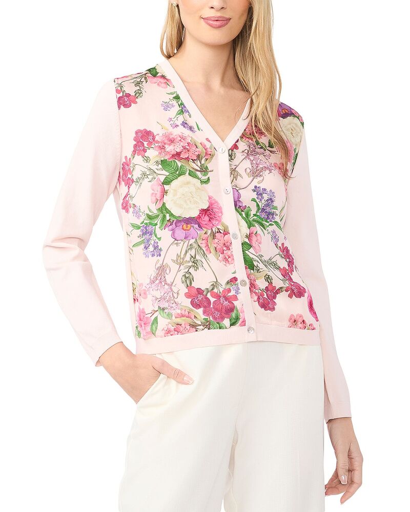 テッドベーカー レディース アウター ジレー Ted Baker Lisa Mixed Media Cardigan Cloud Pink サクラ色