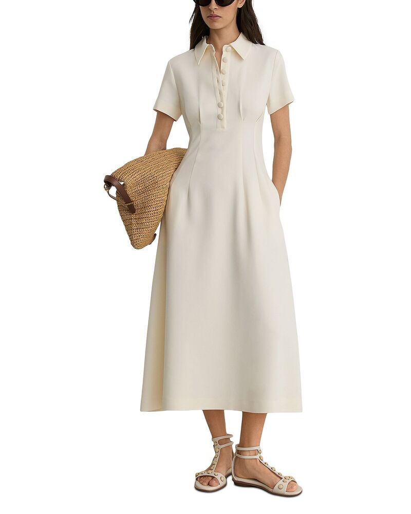 レイス レディース トップス 衣裳 プチ REISS Petite Mari Dress Cream 皮膚軟化剤