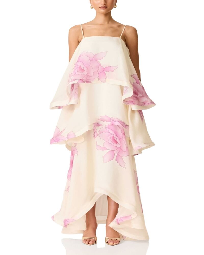 エリアット レディース トップス ワンピース ティアード Elliatt Rova Tiered Gown Creampink｜ReVida 店