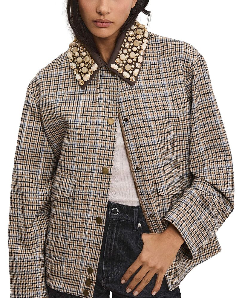 ヴェロニカ ベアード レディース アウター 上衣・上衣 Veronica Beard Kasper Embellished Jacket Malt Multi マルチ色つや