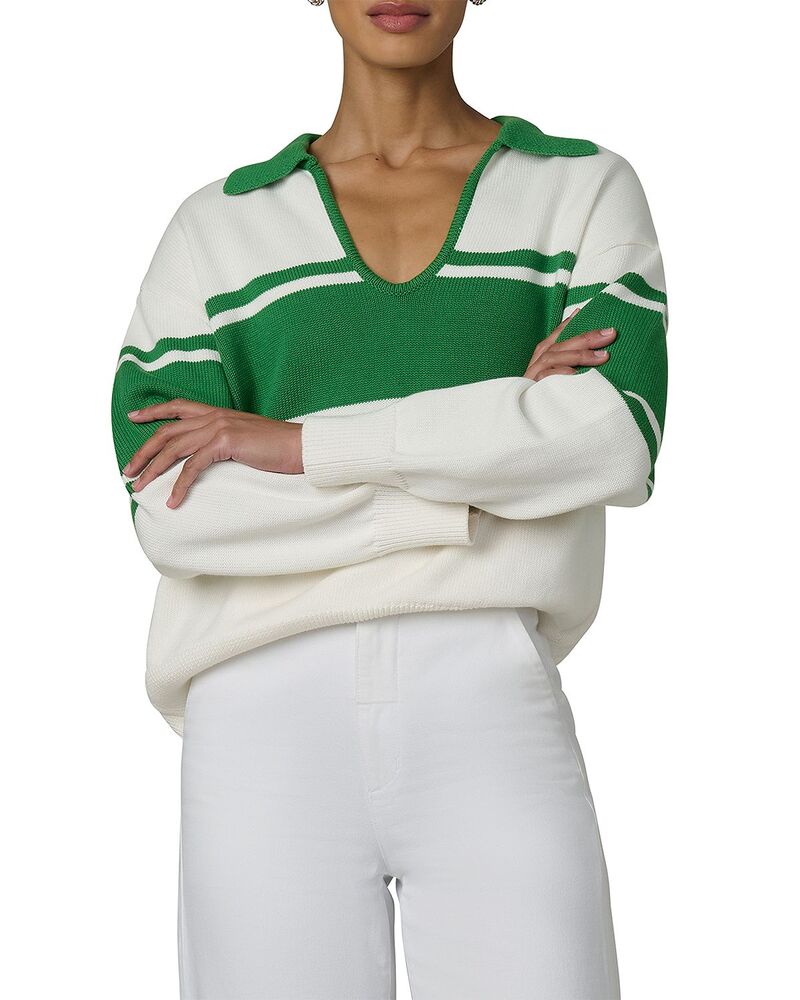ジョーズジーンズ レディース アウター ニット・セーター ポロシャツ Joe's Jeans The Romie Polo Sweater Ecru エクリュ｜ReVida 店