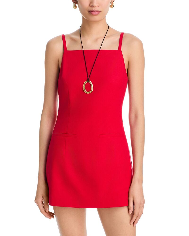 アクア レディース トップス ワンピース リネン AQUA Britt Linen Blendress - Exclusive Red レッド｜ReVida 店 23,944円