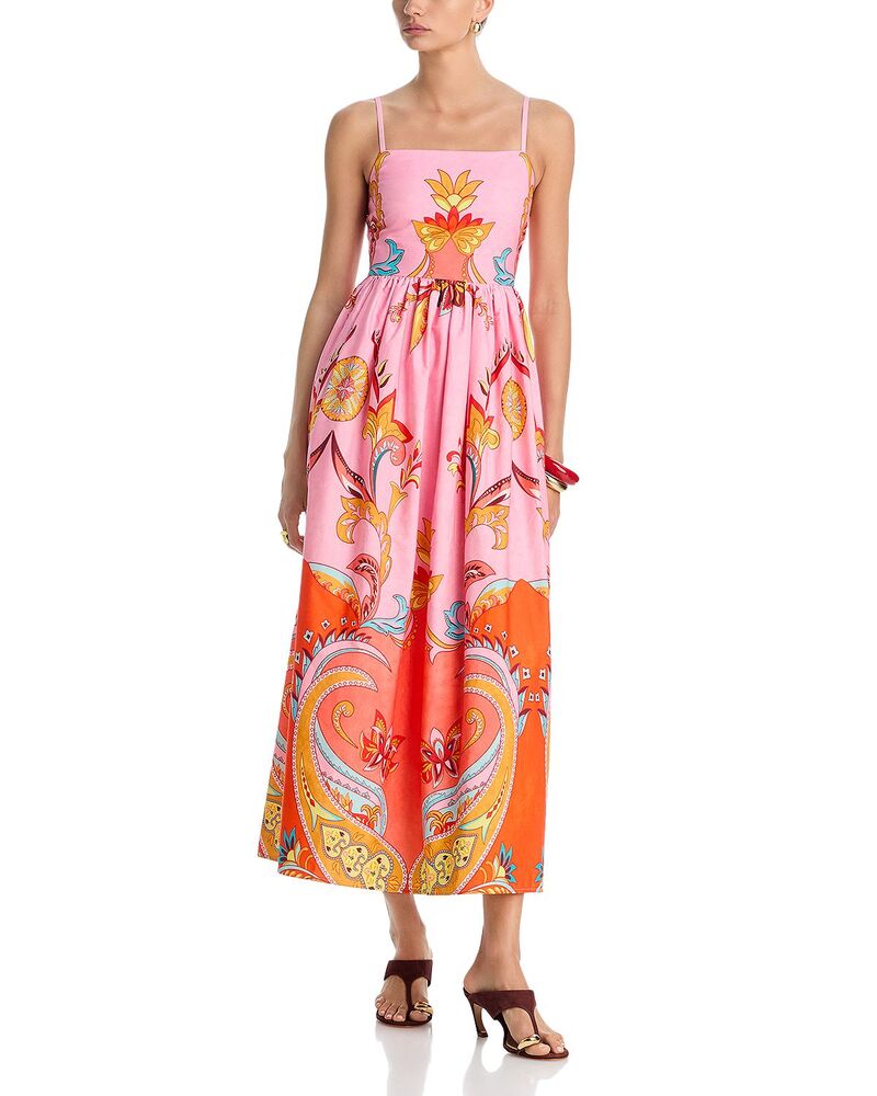 アクア レディース トップス ワンピース ミディ AQUA Paisley Midi Dress - Exclusive Pink Multi ピンク｜ReVida 店 22,896円