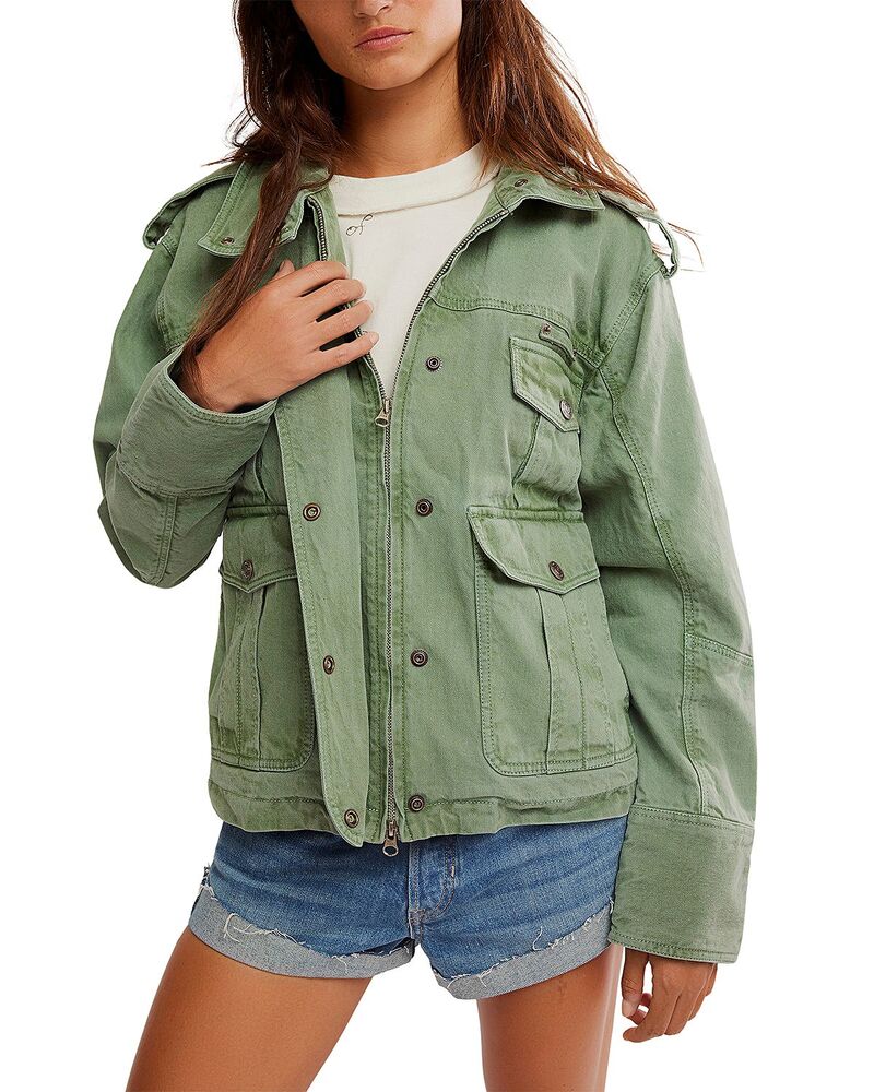 フリーピープル レディース アウター 上衣・上衣 Free People Kali Washed Jacket Forest Run フォレスト