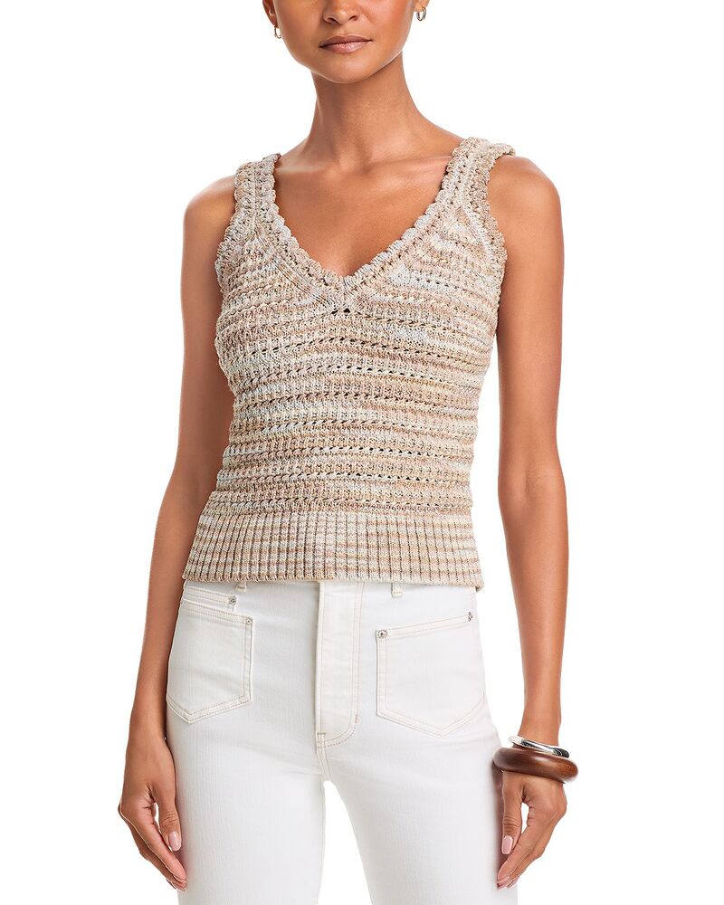 ヴェロニカ ベアード レディース トップス 貯蔵タンクとっ始め プルオーバー Veronica Beard Selwyn Sweater Tank Top Beige Mult ベージュ
