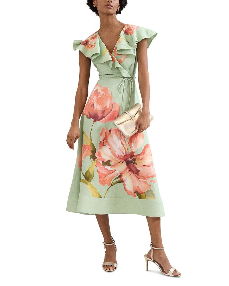位相角・八つ レディース トップス 衣装 御花柄 御花 Phaseight Matilda Floral Dress Green 緑であること