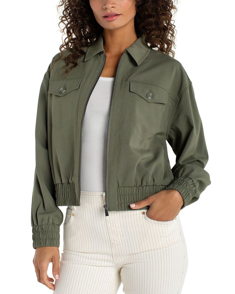 リヴァプール 天使の都市 レディース アウター 上衣・上衣 Liverpoolos Angeles Zip-Front Jacket Martini Olive オリーブ
