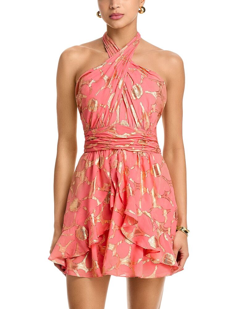 レイミー ブルック レディース トップス 衣装 ミニ Ramy Brook Daisy Reuben Mini Dress Coral Jacquard コーラル