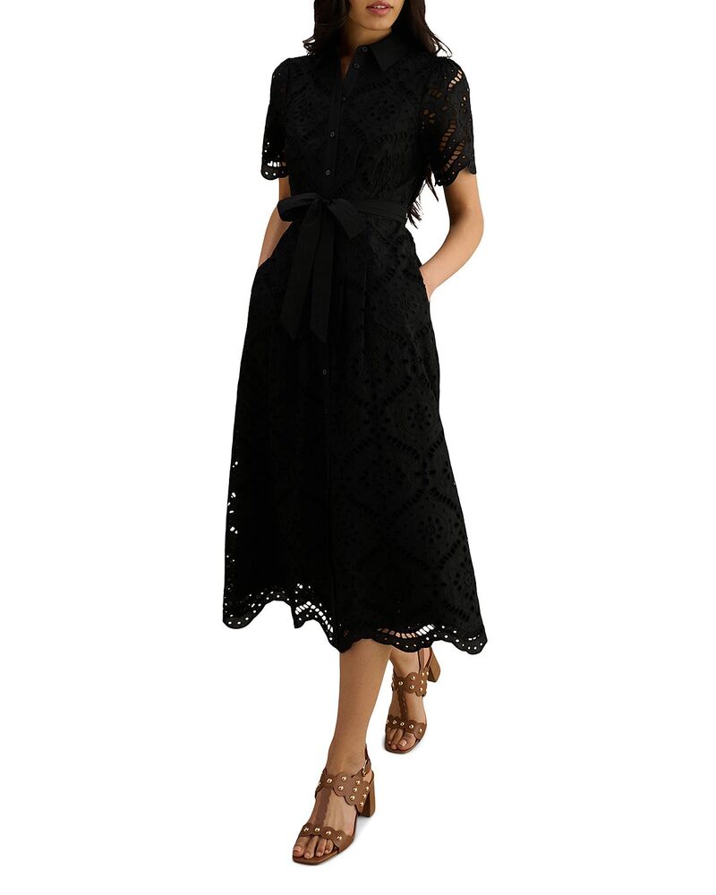 ホッブス英国の首都 レディース トップス 衣装 HOBBS LONDON Willa Dress Black 黒いこと