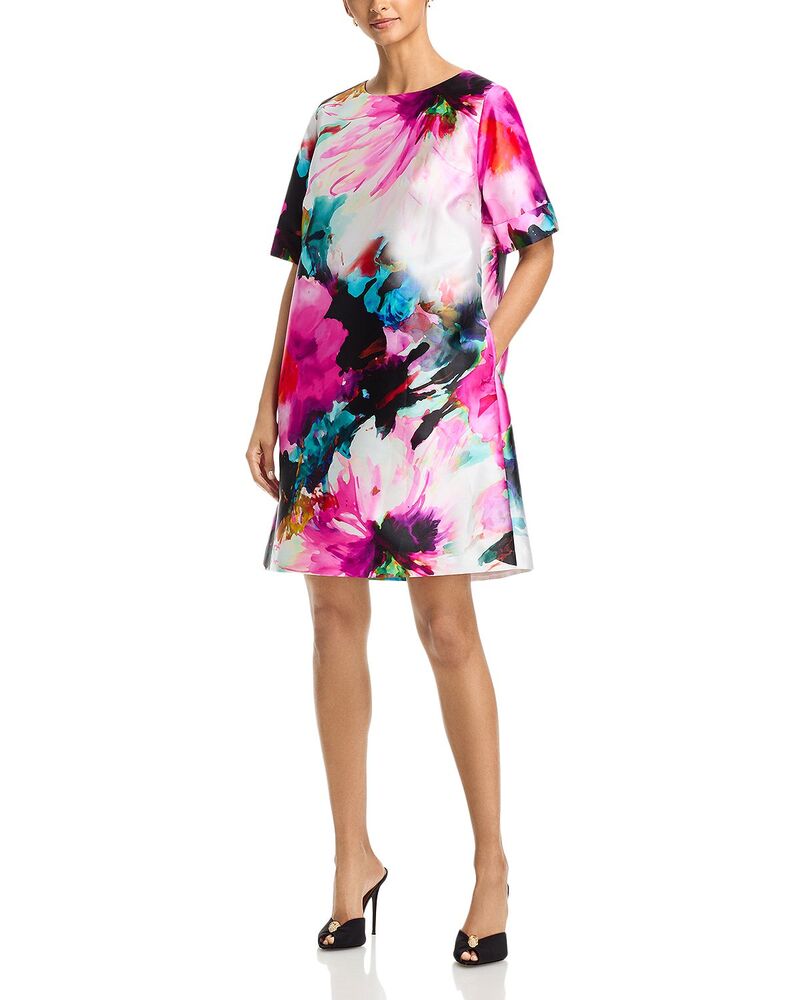 キャロライン サクラ色 レディース トップス 衣装 御花柄 御花 Caroline Rose Floral Fanfare Dress Multi/White 白いこと