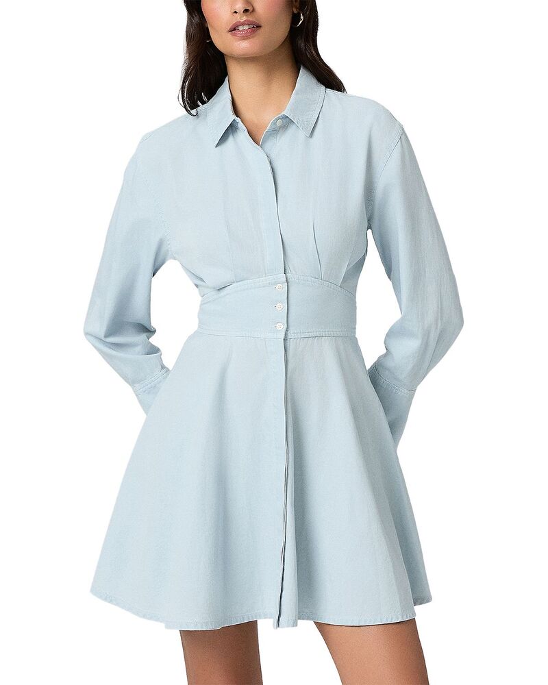 ペイジ レディース トップス ワンピース PAIGE Sandrine Structured Waist Dress Angelic｜ReVida 店