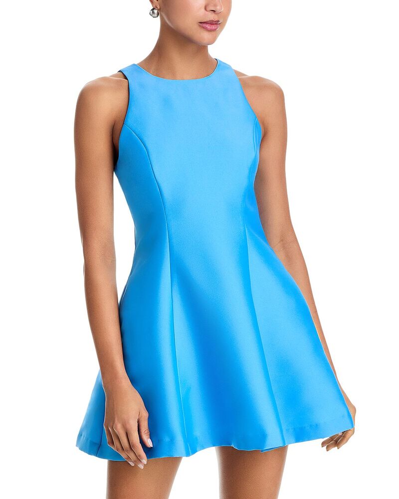 フレンチコネクション レディース トップス 衣裳 FRENCH CONNECTION Structured Taffeta Dress Poolside Blue 青碧