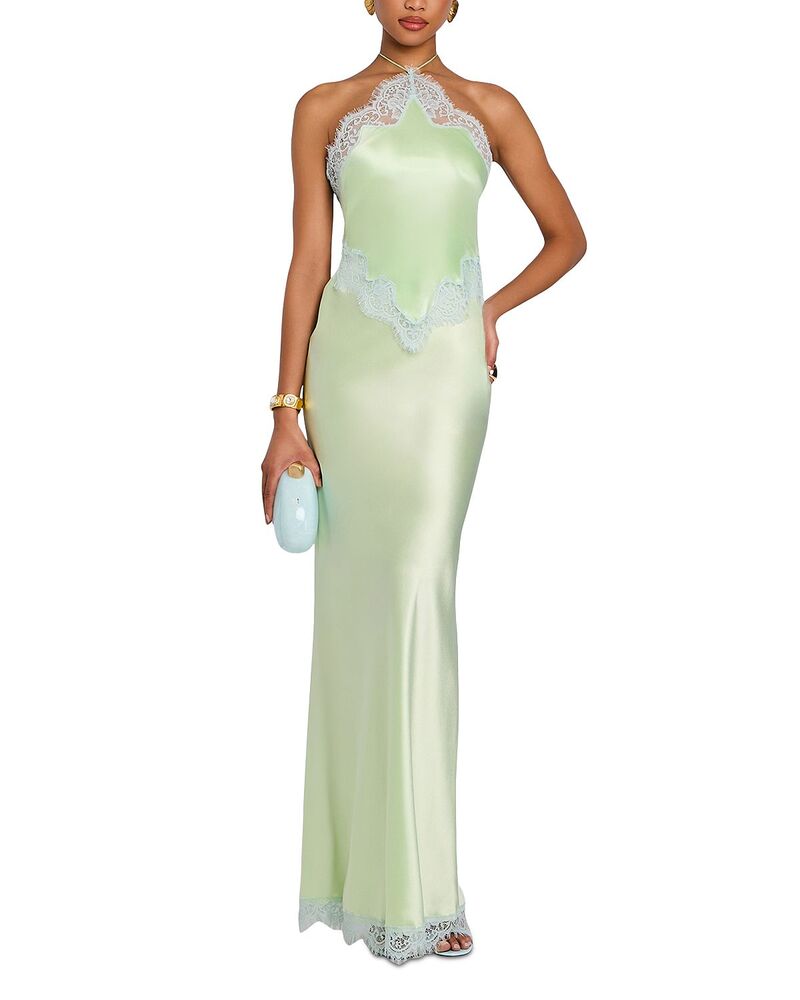 レトロフェット レディース トップス 衣裳 スピード競技刈り込み スピード競技 ホルター Retrofete Lace Trim Halter Dress Glace Pist