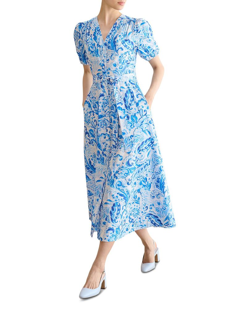ホッブス英国の首都 レディース トップス 衣装 HOBBS LONDON Libby Dress Blue Multi 青色