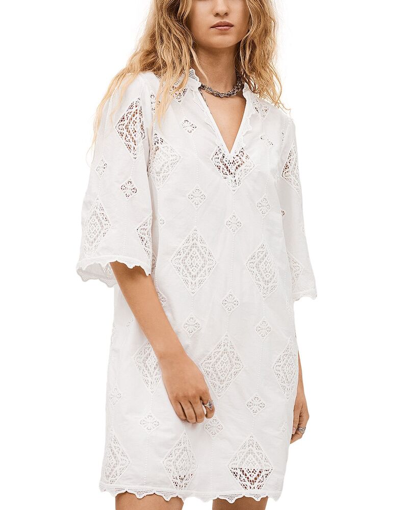 バッシュ レディース アンダー御召しもの ナイト爵御召しもの ba\u0026sh Robe Malo Dress Off White 象牙色