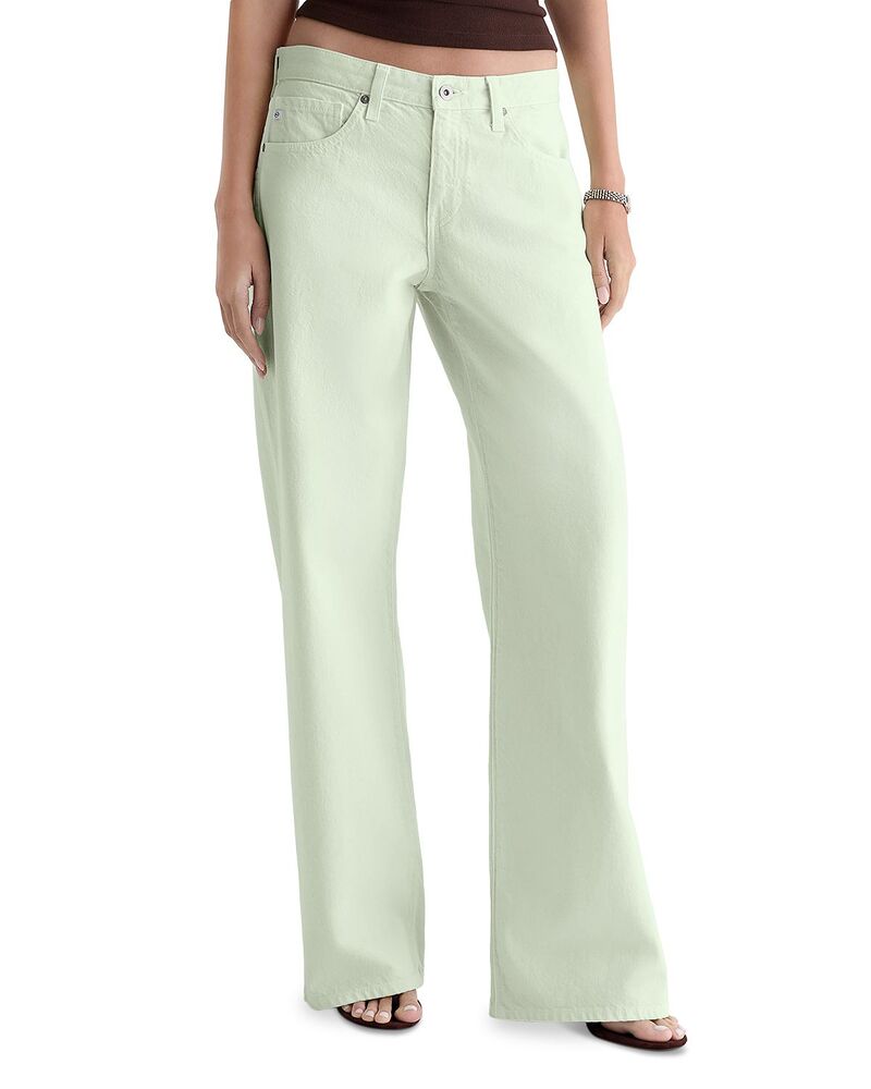 エージー レディース ボトムス ジーンズズボン下 ワイドレッグ ローライズ デニム AG Low Rise Wide Leg Jeans インチ Summer Vine Summer Vine
