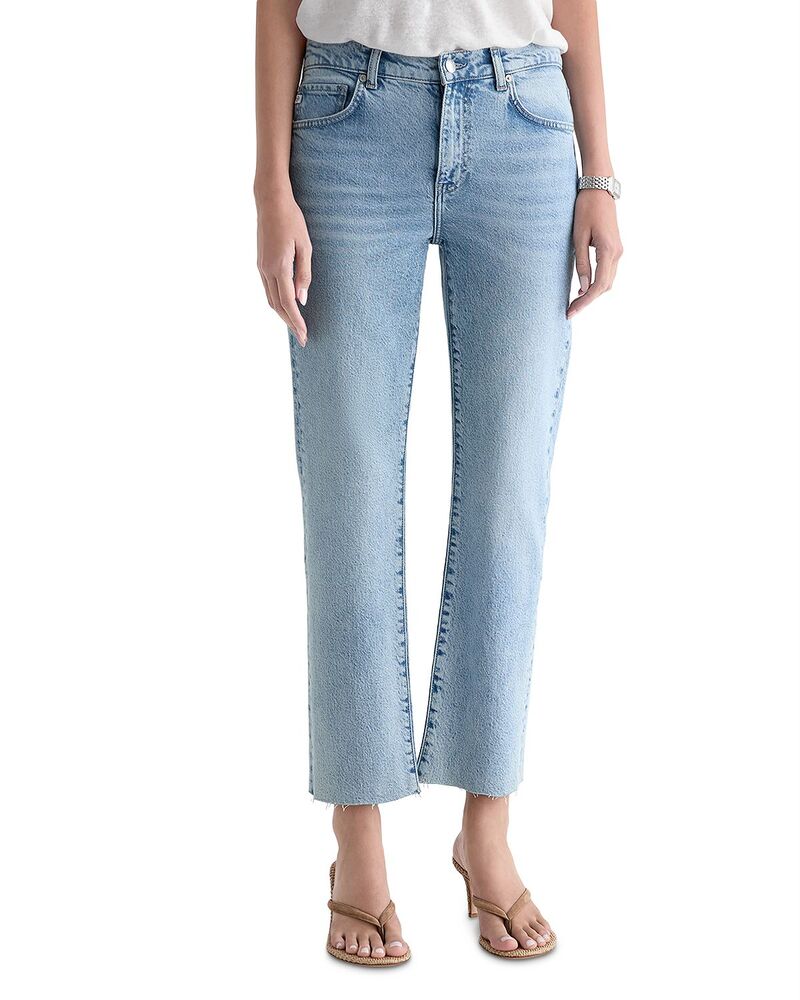 エージー レディース ボトムス ジーンズズボン下 アンクル デニム AG Brinley High Rise Ankle Straight Jeans Country Gold Country ゴールド