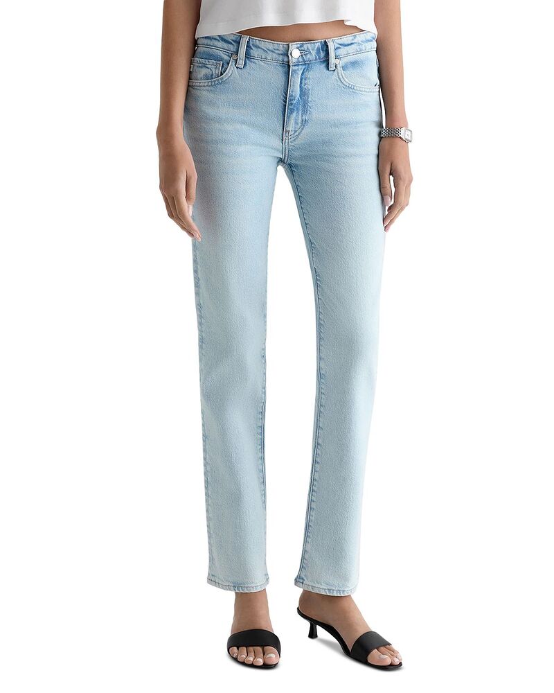 エージー レディース ボトムス ジーンズズボン下 ローライズ 限りない デニム AG Sandra Low Rise Straight Jeans インチ Harvest