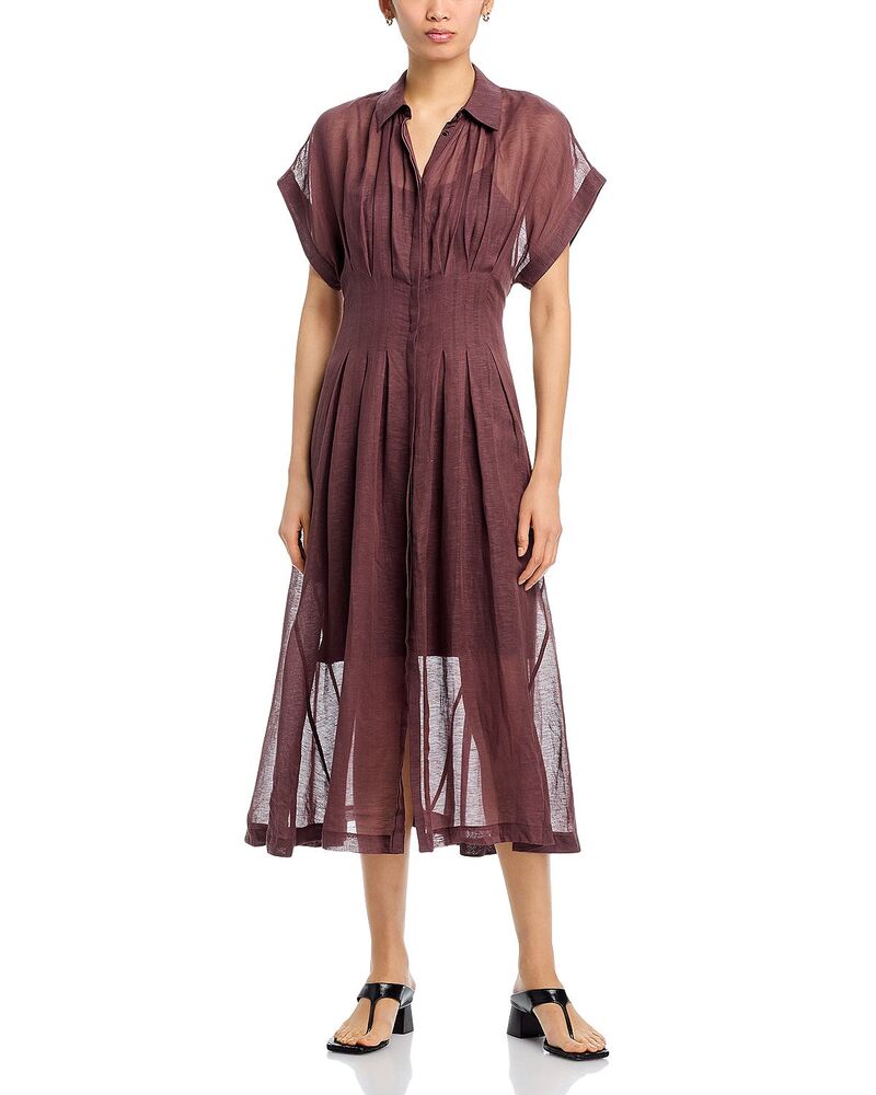 主任者 レディース トップス 衣装 MIDI BOSS Davinata Midi Dress - Exclusive Mocha モカ