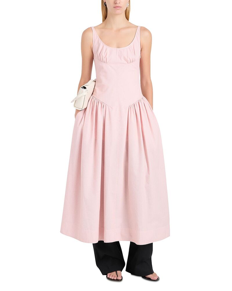 プロエンザ スクーラー レディース トップス 衣裳 Proenza Schouler White Label Solira Seersucker Dress Rust/Off White 象牙色