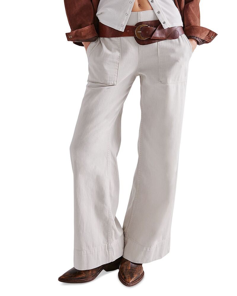 フリーピープル レディース ボトムス デニムパンツ ジーンズ Free People Breezy Relaxed Pull On Jeans in Bright Light Bright Light|ReVida 店