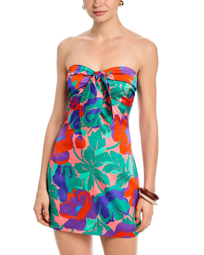 レイミー ブルック レディース トップス 衣裳 ミニ ストラップレス Ramy Brook Dahlia Orion Strapless Mini Dress Coral Floral コーラル