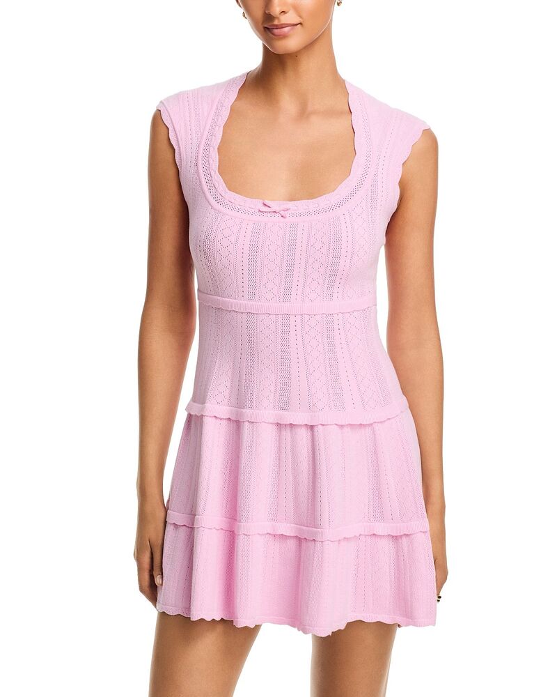 ラブスハックファンシー レディース トップス 衣装 LoveShackFancy Laighton Dress Candy Floss Pink サクラ色